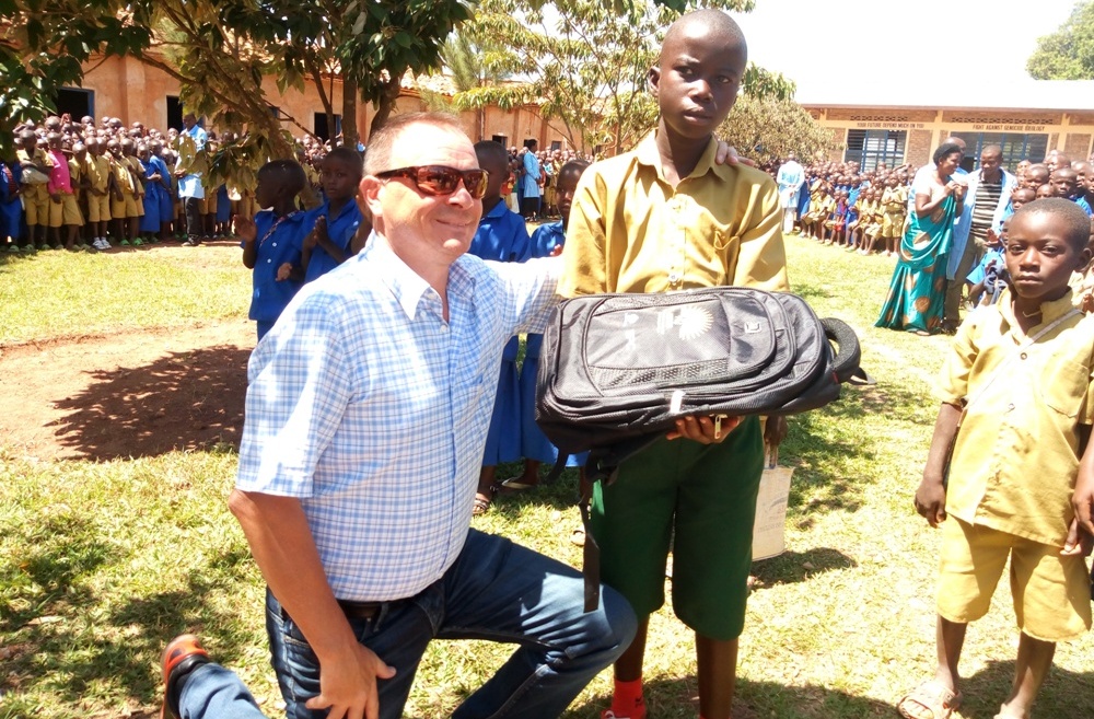 CEO donates materials to pupil